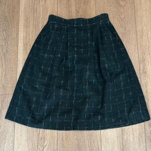 Elegant Green Plaid Women's Skirt